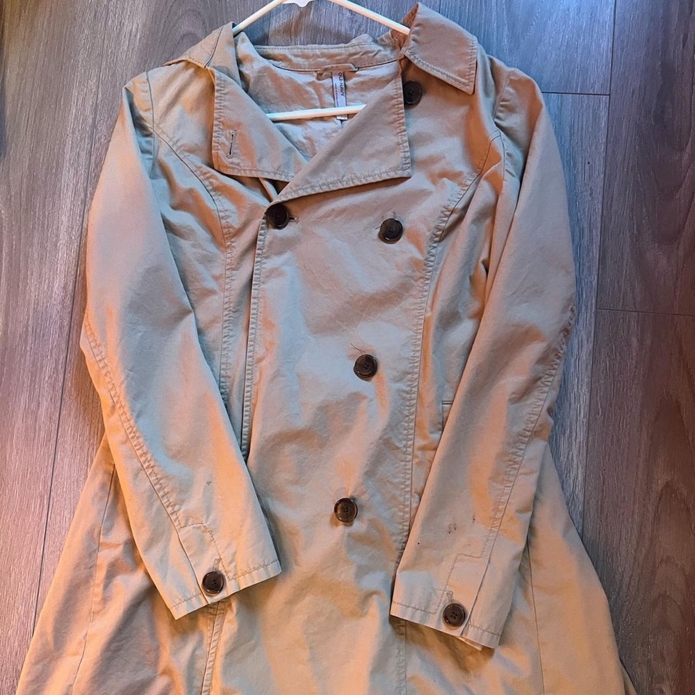 OLD NAVY- BEIGE LONG TRENCH COAT